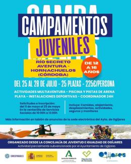 🌞 CAMPAMENTOS DE VERANO JUVENILES EN OGÍJARES ¡Vive tu mejor verano!  
  
📍 Lugar: Río Secreto Aventura – Hornachuelos (Córdoba)  
👥 Edad: de 12...