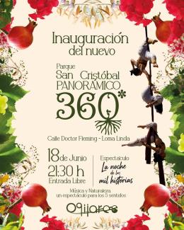 ¡¡HOY!!  
  
¡Ogíjares inaugura el nuevo Parque de San Cristóbal!  
  
Un pulmón verde de más de 22.000 m² para pasear, relajarse y disfrutar de la...