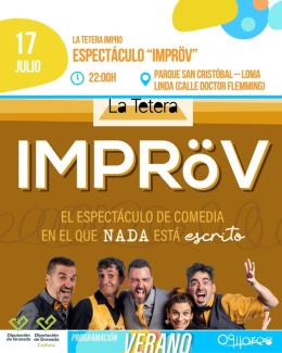 😂 Una noche para reír sin parar.  
  
Llega La Tetera Impro con "IMPRöV", un espectáculo de improvisación donde cada función es única y el público...