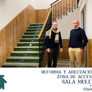 Mejoramos el acceso a la Sala MULEY 🏛️  
  
Hemos finalizado la reforma y adecuación de la zona de acceso a la Sala MULEY, un espacio que, tras su ...