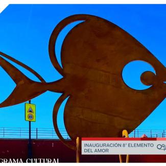 📸✨ Hoy en Calle Boca de la Pescá hemos inaugurado el 8º Elemento al Amor: "El pez del amor".  
  
 Los vecinos de Loma Bella celebran este gesto ...