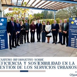 ☕️🌱 Desayuno Informativo: Eficiencia y Sostenibilidad en los Servicios Urbanos  
  
Nuestro alcalde, Estéfano Polo, se ha unido esta mañana a 4 a...