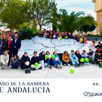 📍 Inicio de la Semana de Andalucía en Ogíjares 💚🤍  
  
Hoy hemos dado comienzo a la Semana de Andalucía con el izado de la bandera en un emotivo...