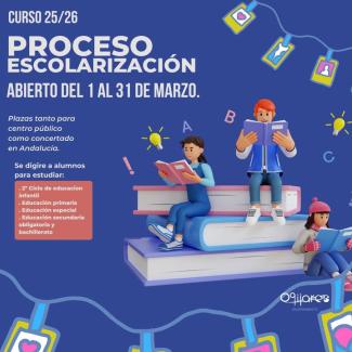 📢 ¡Atención, familias de Ogíjares! 📚✨  
  
📅 Se abre el proceso de escolarización para el curso 2025/2026.  
🗓 Plazo: Del 1 al 31 de marzo.  
...