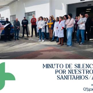 🏥 MINUTO DE SILENCIO POR NUESTROS SANITARIOS/AS   
  
Hoy, en el Centro de Salud de Ogíjares, nos hemos unido en un emotivo minuto de silencio en ...
