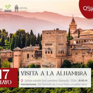 🕍 Viaje cultural a la Alhambra  
  
Redescubre uno de los lugares más emblemáticos de nuestra tierra.  
El próximo sábado 17 de mayo organizamos u...