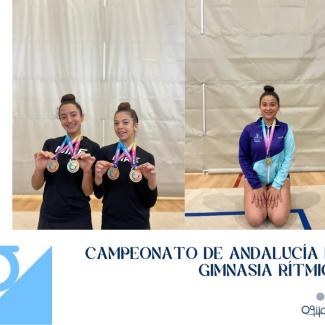 🤸‍♀ Campeonato de Andalucía de Gimnasia Rítmica  
  
Nuestras deportistas han logrado llevarse las medallas en las fases orientales del Campeonato...