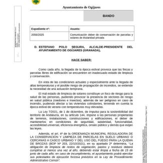 🌲Mantenimiento en solares y Prevención de incendios 🔥  
  
Con la llegada del verano y el aumento de las temperaturas, se incrementa el riesgo de...