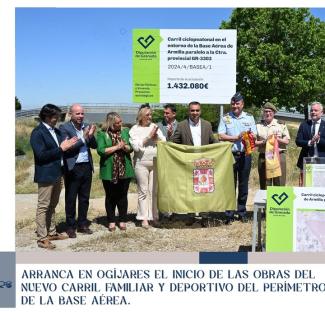 ✅ Hoy han arrancado oficialmente las obras del nuevo carril familiar y deportivo que recorrerá todo el perímetro de la Base Aérea.  
  
Un proyect...