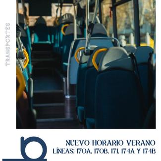 🚍 Nuevo horario de bus de verano  
  
Con motivo del verano, a partir del 1 de julio entra en vigor el nuevo horario de autobuses para las siguien...