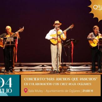 🎶 Concierto solidario: “Más Anchos que Panchos"  
  
El próximo viernes 4 de julio, te esperamos para disfrutar del concierto del grupo “Más Ancho...