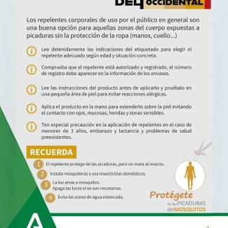 🔹 Protégete del Virus del Nilo Occidental  
El uso de repelentes de insectos es una medida eficaz y sencilla para prevenir picaduras. 🧴✅  
Recue...