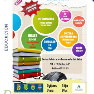 📚 Nueva oferta formativa para adultos   
  
👉 Si quieres seguir aprendiendo y formándote, esta es tu oportunidad.  
📞 Apúntate en el 671 599 578...