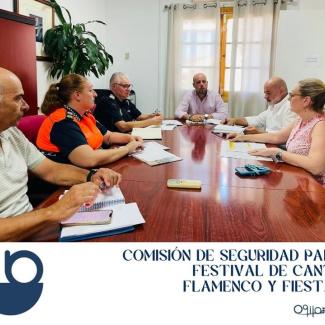 🚨 Comisión de Seguridad para nuestras Fiestas y Festival de Cante Flamenco 🎶🎉  
  
En pro de velar por la seguridad de todos los vecinos, vecina...