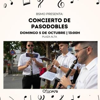 🎶 Concierto de Pasodobles 🎶  
La BSMO nos invita a un viaje musical con un repertorio de pasodobles para el recuerdo.  
Domingo, 5 de octubre  
...