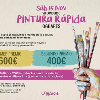 🎨 VII Concurso de Pintura Rápida de Ogíjares 🖌️  
  
El arte vuelve a llenar nuestras calles con color, talento e inspiración.  
Si te apasiona la...