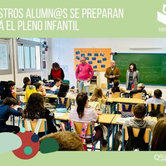 Con motivo del  Día de la Constitución Española, el próximo día 5 se celebrará un pleno infantil en el que los alumnos y alumnas de 5º de primaria ...