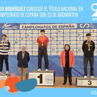 🏸 ¡Orgullo de Ogíjares! Mario Rodríguez, con solo 17 años, se ha proclamado Campeón de España Sub-23 de Bádminton en Cartagena, firmando una actua...