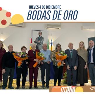 💛✨ Emotivo homenaje a nuestras parejas que celebraron sus Bodas de Oro en Ogíjares.  
  
Tres parejas especiales compartieron su historia de amor...