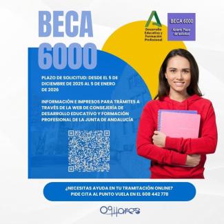 🎓✨ Abierto el plazo para solicitar la Beca 6000  
  
Ya puedes solicitar la Beca 6000 de la Junta de Andalucía, una ayuda dirigida a estudiantes ...