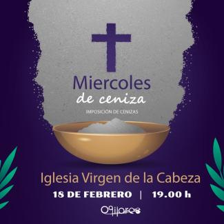 ✝️ Hoy celebramos el Miércoles de Ceniza en Ogíjares  
  
Esta tarde tendrá lugar la Imposición de Cenizas, acto que marca el inicio de la Cuaresma...