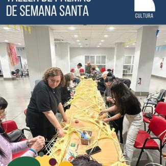 🌿 Una jornada muy especial recuperando un bonito oficio tradicional: la confección floral de las Palmas de Semana Santa 🤍  
  
El taller, organiz...