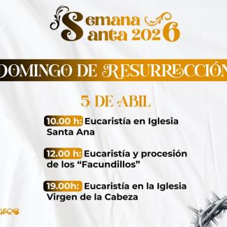 ✨ Mañana Ogíjares celebrará el Domingo de Resurrección, poniendo el broche final a nuestra Semana Santa  
  
📍 10:00 h Eucaristía en Santa Ana (L...