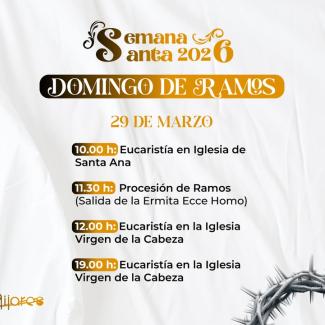 🌿 Mañana viviremos en Ogíjares nuestro Domingo de Ramos, un día muy especial cargado de tradición.  
  
📍 10:00 h Eucaristía en Santa Ana (Lugar ...