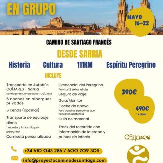 Vive el Camino de Santiago en grupo ✨  
  
¿Te imaginas recorrer el Camino rodeado de buen ambiente, historia y espíritu peregrino?  
  
🚶‍♂️ Cam...