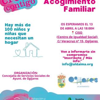 💙 Charla sobre Acogimiento Familiar: “Quiero crecer contigo”  
  
A través de la Concejalía de Servicios Sociales, organizamos esta charla informa...