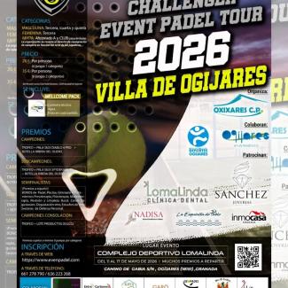 🎾 VIII Torneo de Pádel “Villa de Ogíjares”  
  
Ogíjares acoge una nueva edición de este destacado evento deportivo dentro del Challenger Even Pád...