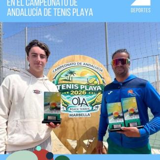🏆 Grandes resultados para el deporte de Ogíjares en el Campeonato de Andalucía de Tenis Playa   
  
¡Seguimos celebrando éxitos! Hugo Plata Vargas...