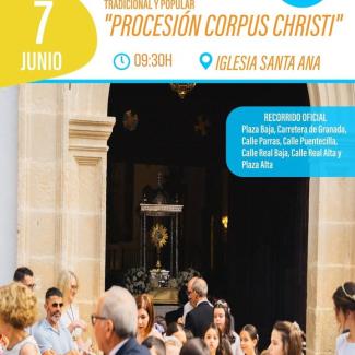 ⛪Tradición y devoción recorren nuestras calles  
  
Ogíjares celebra la tradicional y popular Procesión del Corpus Christi, una cita muy especial ...