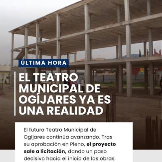 🎭 EL FUTURO TEATRO MUNICIPAL DE OGÍJARES YA ES UNA REALIDAD   
  
Tras cuatro legislaturas de espera, el Ayuntamiento de Ogíjares ha desbloqueado ...