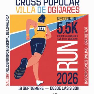 🏃 ¡Abiertas las inscripciones para el Cross Popular Villa de Ogíjares!  
  
El próximo 19 de septiembre tienes una cita con el deporte en una nuev...