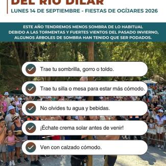 🎉 ¡Pronto nos vamos de romería al río Dílar!   
  
Un día de fiesta, tradición y convivencia en el que nuestros vecinos y vecinas lo pasamos en gr...
