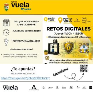 🚀 Ya están aquí los nuevos cursos del Punto Vuela Ogíjares.  
  
Mejora tus competencias digitales durante los últimos meses del año: aprende a ma...