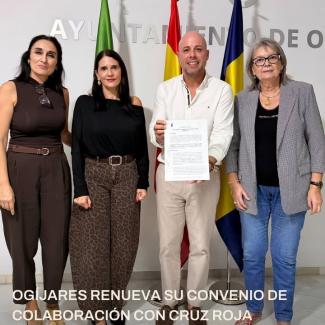 🤝 El Ayuntamiento de Ogíjares ha renovado su convenio de colaboración con Cruz Roja, reforzando nuestro compromiso con la importante labor social ...