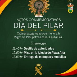 Ogíjares celebra el Día del Pilar  
  
El próximo 12 de octubre, nuestro municipio acogerá los actos conmemorativos en honor a la Virgen del Pilar,...