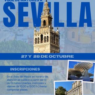 🚌 ¡Nos vamos a Sevilla con el Área del Mayor de Ogíjares!  
  
Los días 27 y 28 de octubre disfrutaremos de un viaje turístico y cultural para des...