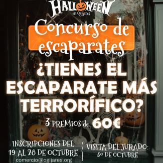 🕷️ Comerciantes de Ogíjares: ¡es el momento de sacar vuestro lado más terrorífico!  
  
Participad en el Concurso de Escaparates Especial Halloween...