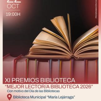 📚 ¡Vuelven los Premios Biblioteca Ogíjares 2026!  
  
El próximo jueves 22 de octubre celebraremos la XI edición de estos premios, una iniciativa ...
