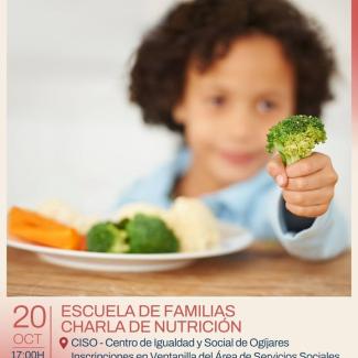 🥦 ¡Nueva sesión de la Escuela de Familias de Ogíjares!  
  
¿Cómo podemos mejorar la alimentación en casa? El próximo 20 de octubre hablaremos sob...