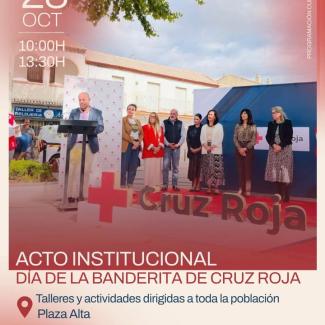 ❤️Ogíjares celebra el Día de la Banderita de Cruz Roja.  
  
Este viernes 23 de octubre, la Plaza Alta acogerá una mañana de talleres y actividades...