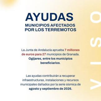 Si tu domicilio en Ogíjares se vio afectado por los terremotos, esto te interesa.   
  
🏛️ La Junta de Andalucía ha aprobado siete millones de euro...