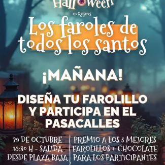 🏮✨ ¡Mañana celebramos los Faroles de Todos los Santos!  
  
Diseña tu propio farolillo, con calabazas, melones, material reciclado o cualquier id...