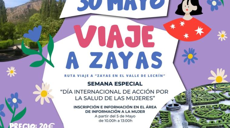 🌿 Ruta cultural a Zayas en el Valle de Lecrín  
  
El próximo viernes 30 de mayo, el Área de la Mujer, dentro del marco de la semana especial “día...