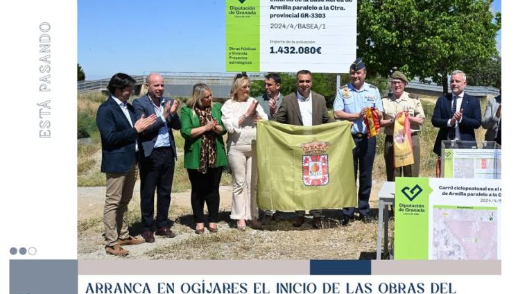 ✅ Hoy han arrancado oficialmente las obras del nuevo carril familiar y deportivo que recorrerá todo el perímetro de la Base Aérea.  
  
Un proyect...