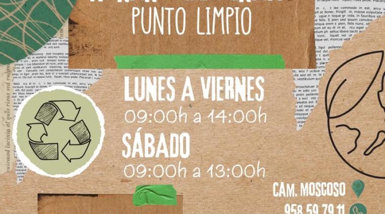 ♻️ HORARIO AGOSTO · PUNTO LIMPIO MUNICIPAL ♻️  
  
📍 Ogíjares – Camino Moscoso  
📞 Tel: 958 59 79 11  
  
🗓 De lunes a viernes: 9:00 – 14:00 h  
...