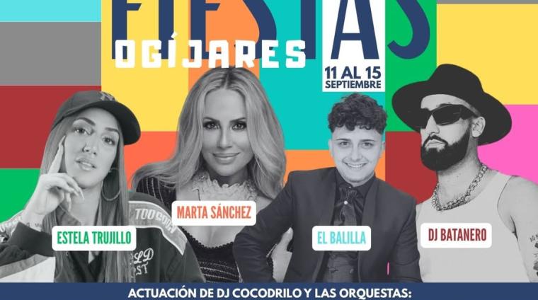 🎉 ¡Queda poco tiempo para las Fiestas de Ogíjares 2025!  
  
Del 11 al 15 de septiembre recibiremos en nuestro municipio a grandes artistas del pa...